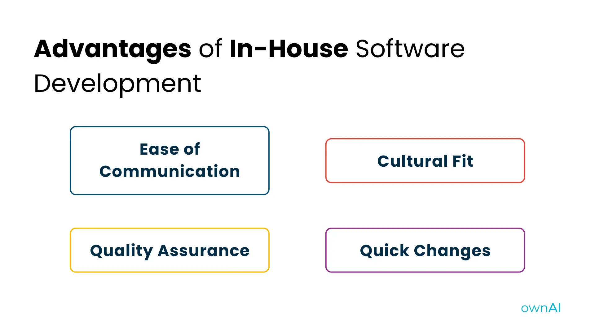 advantages of inhouse software development