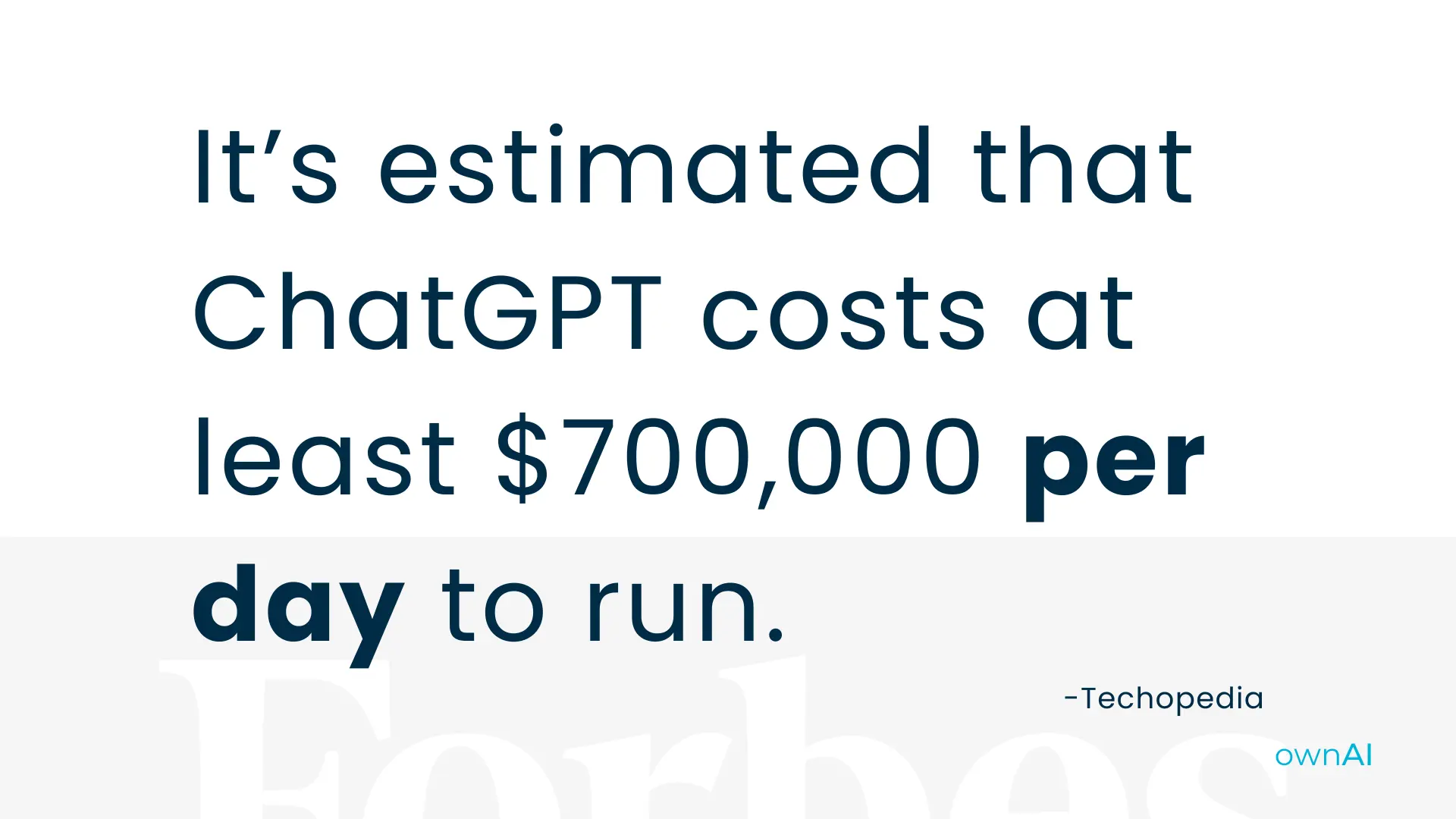 Chatgpt runnig costs