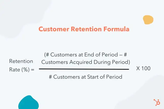 customer retention rate formula
