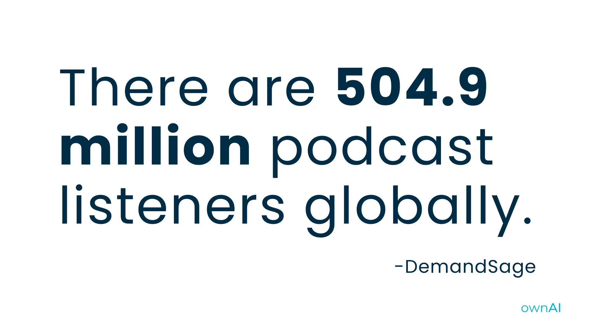 number of podcast listeners worldwide
